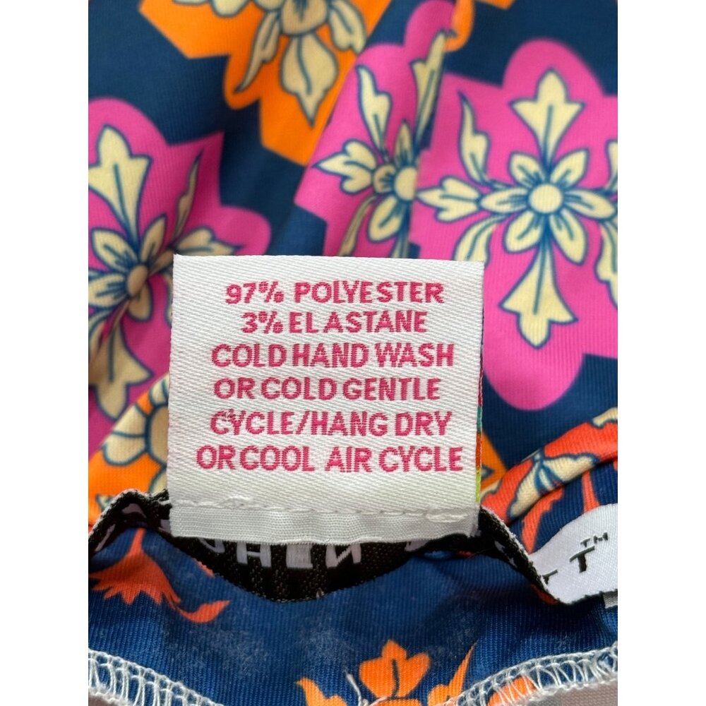 Gretchen Scott Haveli Pencil Skirt Orange Pink Blue Geometric Stretch Size L - Picture 6 of 6